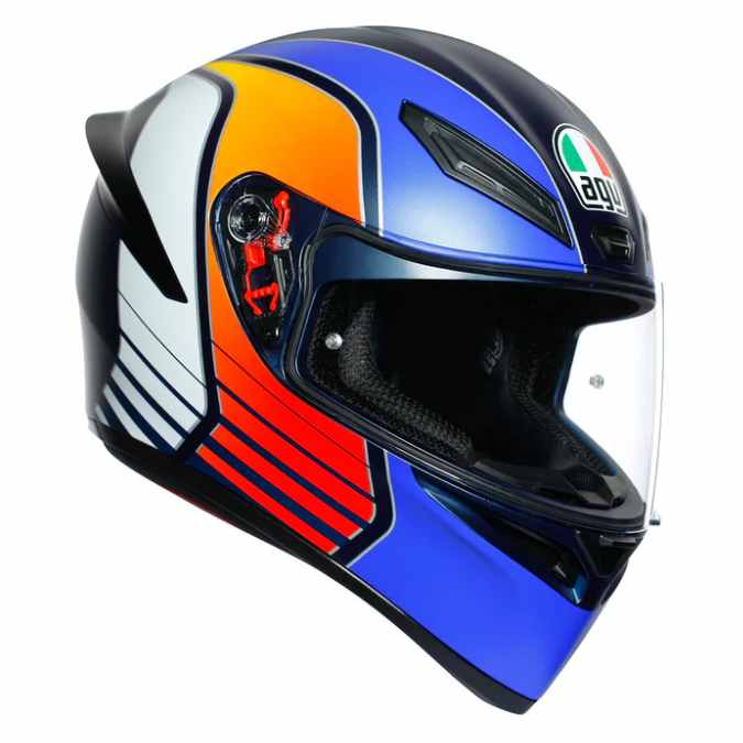 AGV K1 POWER- BLUE ORANGE WHITE | MCM Sales & Service