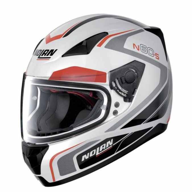 buy nolan helmet australia NOLAN N-605 PRACTICE 19 HELMET- WHITE RED BLACK