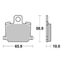 SBS ORGANIC BRAKE PADS FRONT (535HF)-2