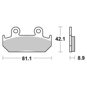 SBS SINTERED BRAKE PADS FRONT ROAD (593HS) - 0