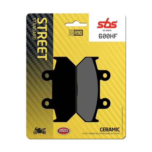 SBS ORGANIC BRAKE PADS FRONT-REAR (600HF)