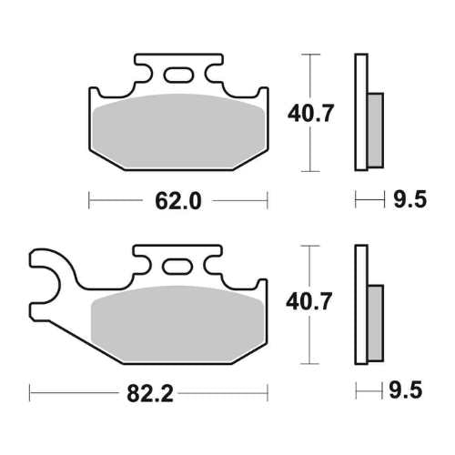 SBS SINTERED BRAKE PADS OFF ROAD FR-RR (767SI) - 0