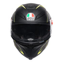 AGV K5S TORNADO HELMET - MATTE BLACK/FLURO YELLOW-2