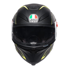 AGV K5S TORNADO HELMET - MATTE BLACK/FLURO YELLOW - 0