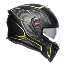 AGV K5S TORNADO HELMET - MATTE BLACK/FLURO YELLOW-3