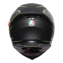 AGV K5S TORNADO HELMET - MATTE BLACK/FLURO YELLOW-4