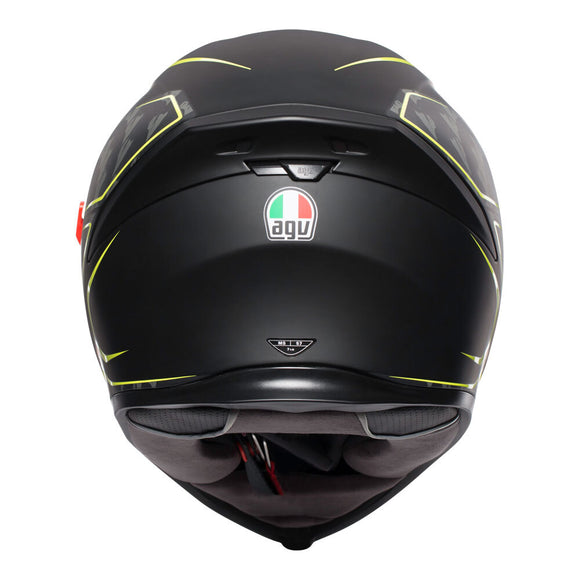AGV K5S TORNADO HELMET - MATTE BLACK/FLURO YELLOW