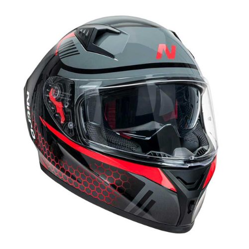 NITRO N501 HELMET- BLACK/RED