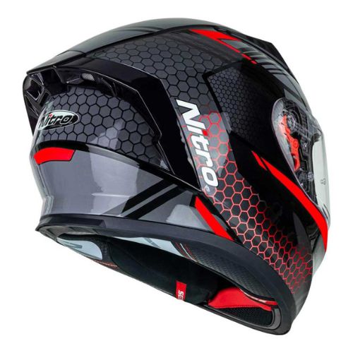 NITRO N501 HELMET- BLACK/RED