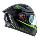 NITRO N501 HELMET- BLACK/ GREEN-2