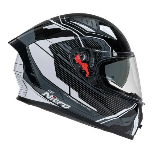 NITRO N501 FUSE HELMET- BLACK/ WHITE