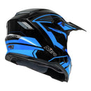 NITRO MX710 SHARD 2 YOUTH HELMET- BLUE/BLACK-2
