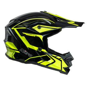 NITRO MX710 SHARD 2 YOUTH HELMET- YELLOW/BLACK - 0