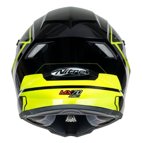 NITRO MX710 SHARD 2 YOUTH HELMET- YELLOW/BLACK