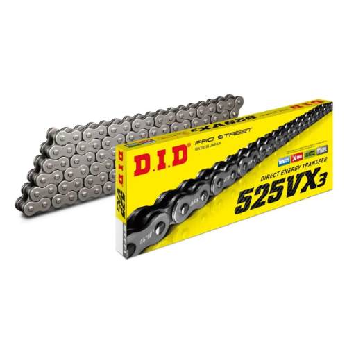 DID #525 VX3 PRO X-RING 124L FJ - CLIP BK (525VX3124)