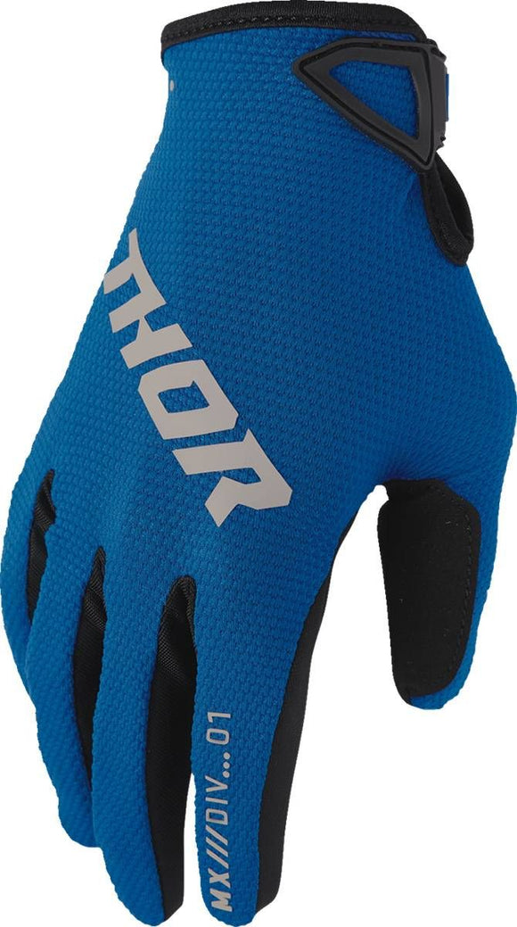 THOR 2026 YOUTH RIDEMODE STATIC GLOVES- BLUE