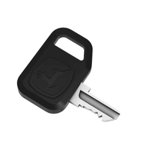 JOHN DEERE IGNITION KEY WITH PADDED GRIP (AM131841)
