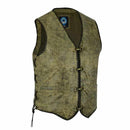 JOHNNY REB MENS STURT CRACKER LEATHER VEST-1