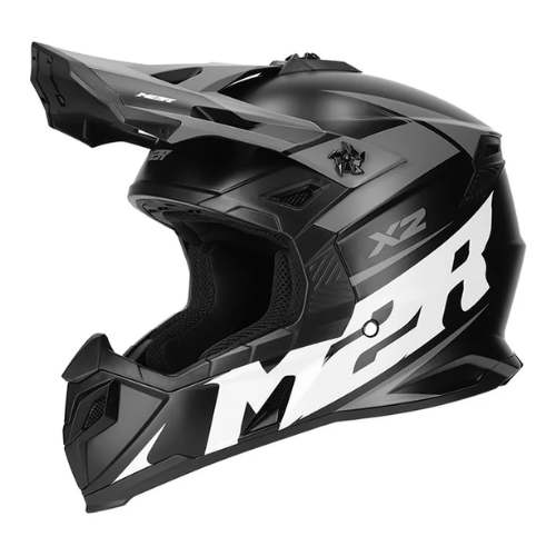 M2R X2 CHARGER PC-5F MATTE SILVER HELMET