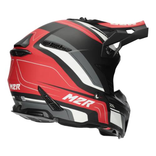 M2R X2.1 PULSE HELMET- RED/BLACK