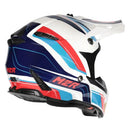M2R X2.1 PULSE HELMET- BLUE/ WHITE/ RED-3