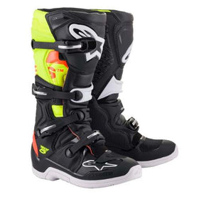 ALPINESTARS TECH 5 MX BOOTS BLACK/YELLOW/RED