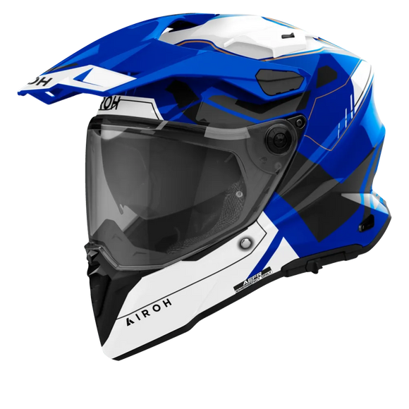 AIROH COMMANDER 2 REVEAL ADVENTURE HELMET- GLOSS BLUE