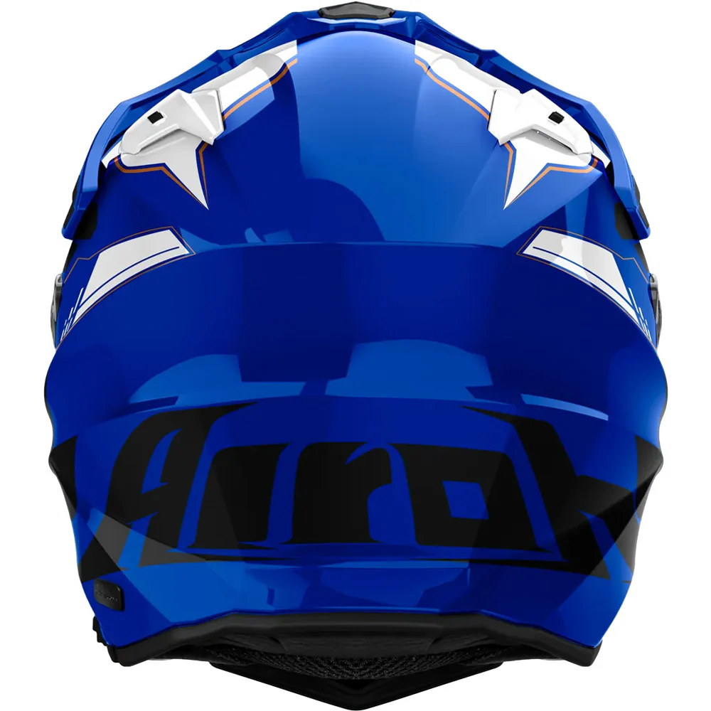 airoh 2.2 helmets for sale AIROH COMMANDER 2 REVEAL ADVENTURE HELMET- GLOSS BLUE