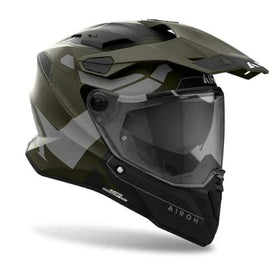 AIROH ADVENTURE HELMET COMMANDER 2 REVEAL- MILITARY GREEN