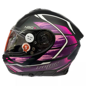 NOLAN N80-8 THUNDERBOLT N-COM 29 HELMET – BLACK PINK - 0