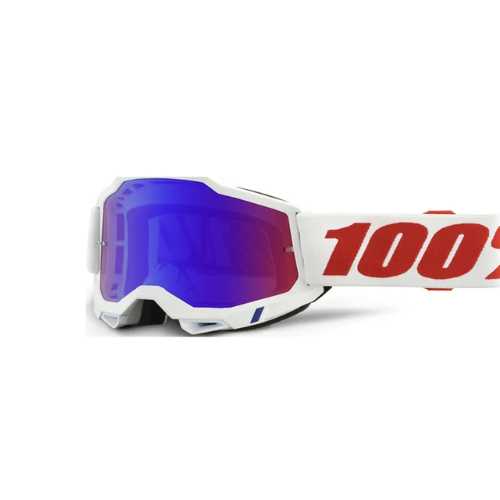 100% ACCURI 2 GOGGLE -PURE MIRROR RED/BLUE