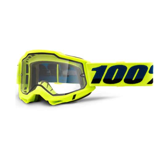 100% ACCURI 2 ENDURO GOGGLE – YELLOW CLEAR LENS