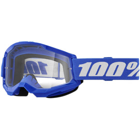 100% STRATA 2 JUNIOR GOGGLES- BLUE/ CLEAR LENS