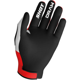 SHOT RACE GEAR DRAW SKY KIDS GLOVES- RED - 0