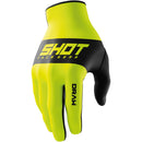 SHOT RACE GEAR DRAW SKY KIDS GLOVES- NEON YELLOW-1