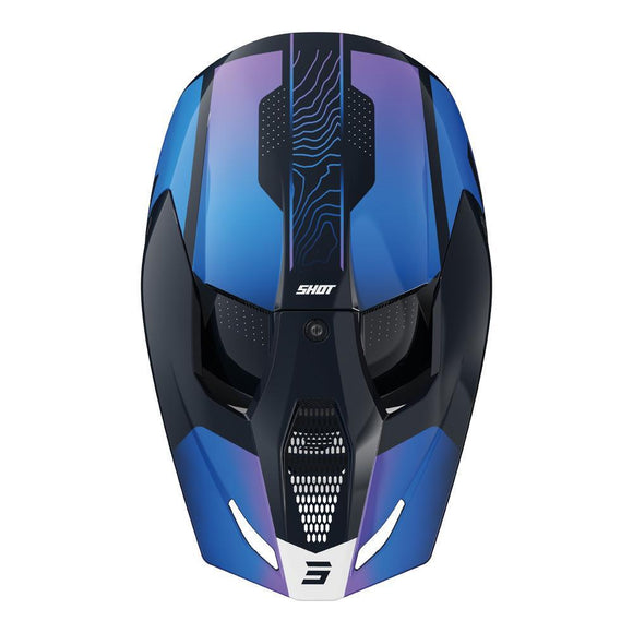 SHOT YOUTH FURIOUS APEX GLOSSY HELMET - BLUE