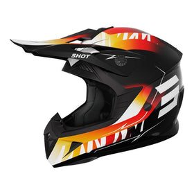 SHOT PULSE X-TREME KIDS GLOSSY HELMET – ORANGE RED