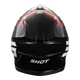 SHOT PULSE X-TREME KIDS GLOSSY HELMET – ORANGE RED - 0