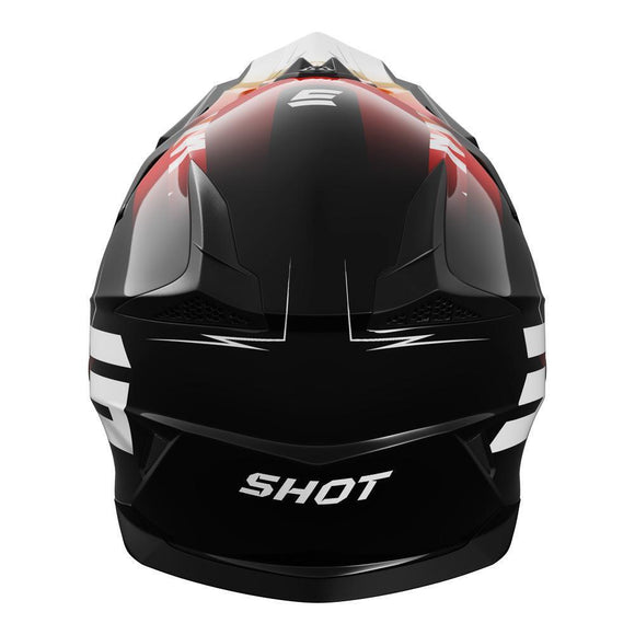 SHOT PULSE X-TREME KIDS GLOSSY HELMET – ORANGE RED