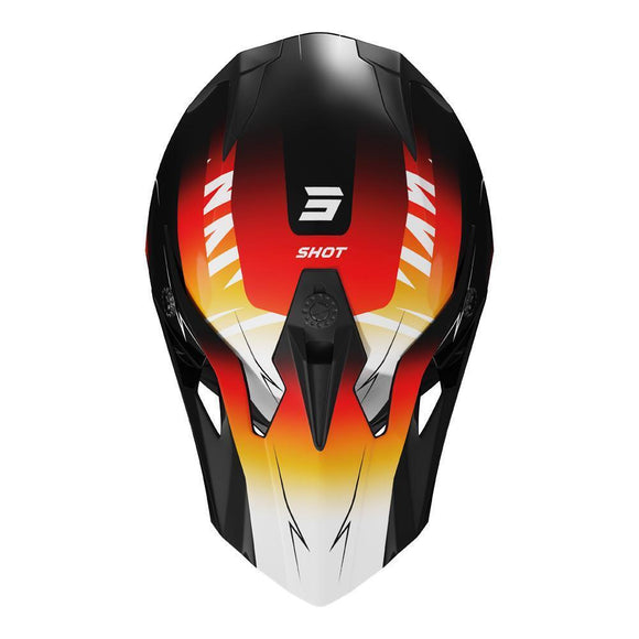 SHOT PULSE X-TREME KIDS GLOSSY HELMET – ORANGE RED