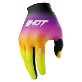 SHOT RACE GEAR DRAW SKY KIDS GLOVES- PINK/ YELLOW