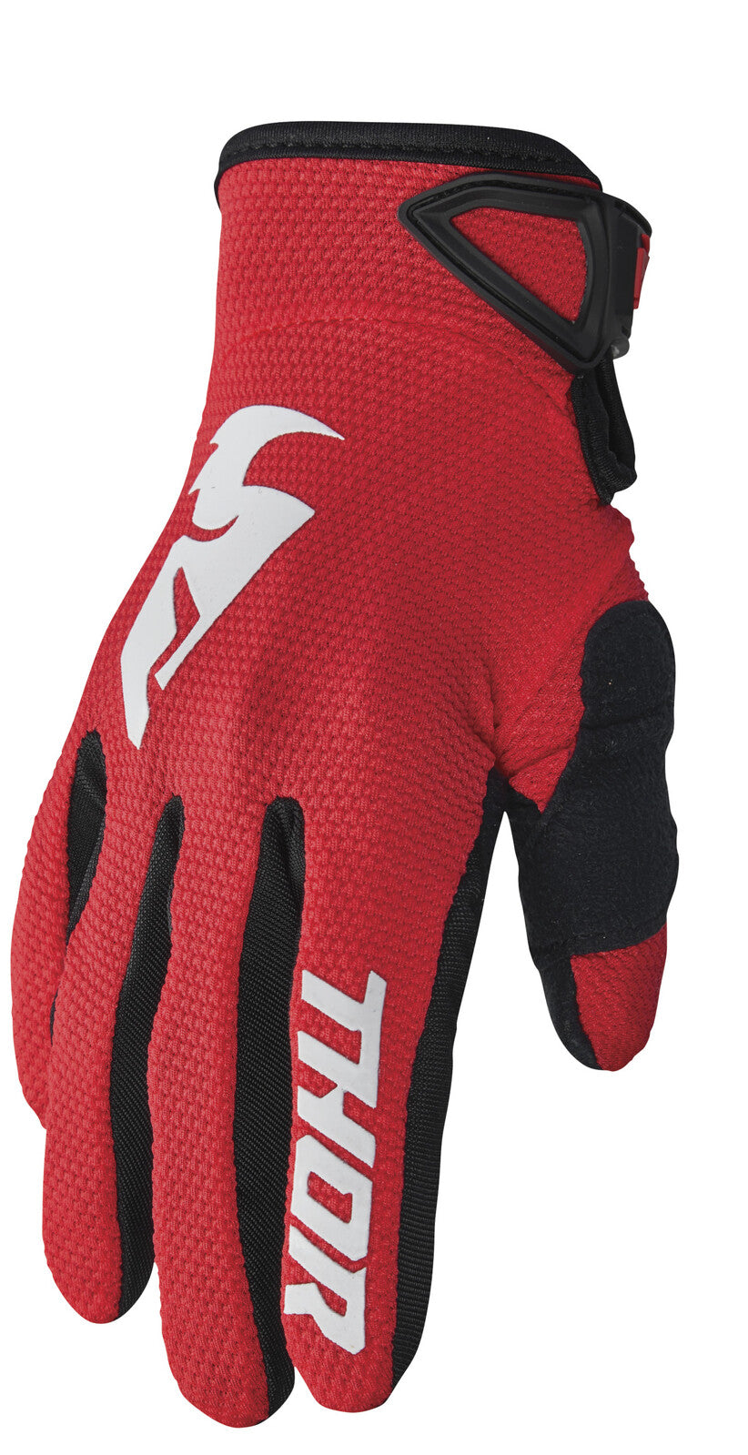 THOR 2024 YOUTH SECTOR GLOVES- RED WHITE