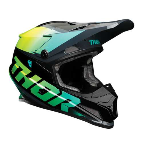 THOR SECTOR FADER HELMET - ACID TEAL