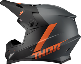 THOR YOUTH SECTOR CHEV HELMET - CHARCOAL/ORANGE - 0